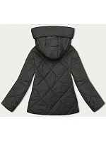 Dámská bunda v army barvě pro přechodné období model 21246655 - J.STYLE Dámská bunda v army barvě pro přechodné období model 21246655 - J.STYLE