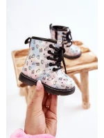 Dziecięce Botki Brokatowe We Wzory Wielokolorowe Reggie Dziecięce Botki Brokatowe We Wzory Wielokolorowe Reggie