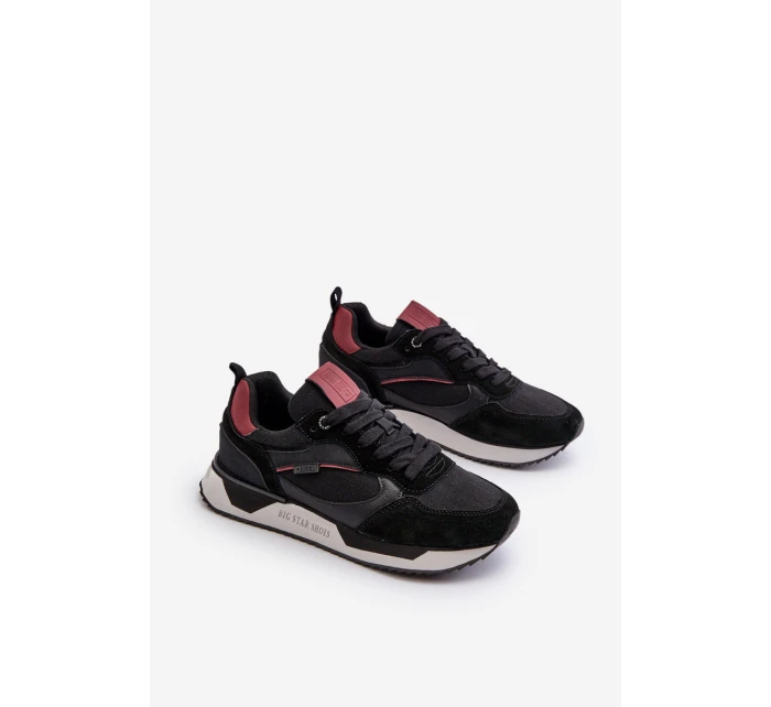 Sneakersy Męskie Memory Foam System Big Star NN174350 Czarne