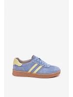 Dámske semišové kožené tenisky LR61-7089 Blue
