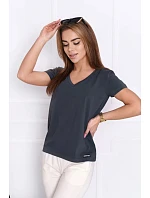 Dámske tričko s krátkym rukávom Serek brown - Off Pink