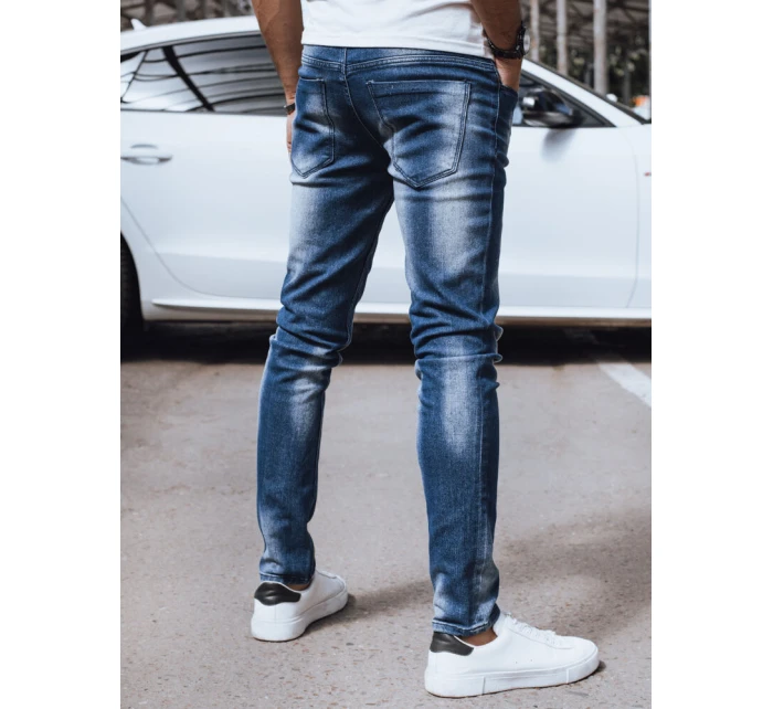 Pánske tmavomodré džínsové nohavice FashionStreet UX4227