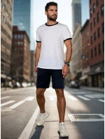 Pánské tmavě modré teplákové šortky Dstreet model 21987794 - FashionStreet Pánské tmavě modré teplákové šortky Dstreet model 21987794 - FashionStreet