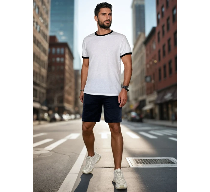 Pánské tmavě modré teplákové šortky Dstreet model 21987794 - FashionStreet Pánské tmavě modré teplákové šortky Dstreet model 21987794 - FashionStreet