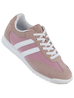 Dámské kožené sportovní polobotky růžové model 22116002 - McArthur