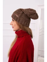Fleecová čepice  cappuccino model 18751379 - K-Fashion