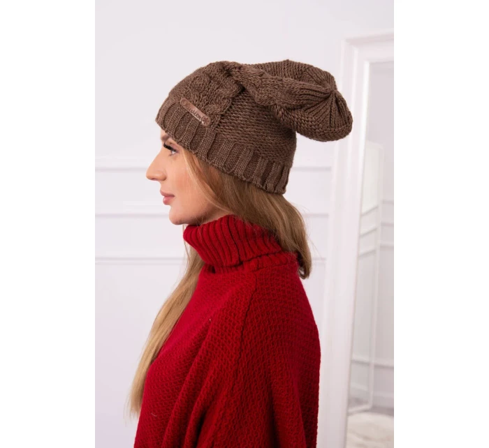 Fleecová čepice  cappuccino model 18751379 - K-Fashion