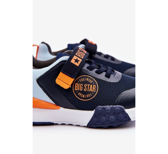 Niskie Dziecięce Buty Sportowe Memory Foam System Big Star LL374215 Granatowe Niskie Dziecięce Buty Sportowe Memory Foam System Big Star LL374215 Granatowe
