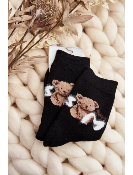 Teplé Bavlněné Ponožky S model 21644991 Černé - Aura.via