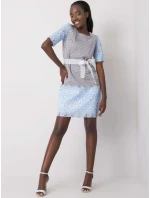 Šaty LK SK světle modrá model 17462075 - FPrice Šaty LK SK světle modrá model 17462075 - FPrice