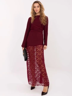 Sukienka MI SK model 21757239 bordowy - FPrice