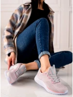 Trendy tenisky ružové dámske bez podpätku Trendy tenisky ružové dámske bez podpätku
