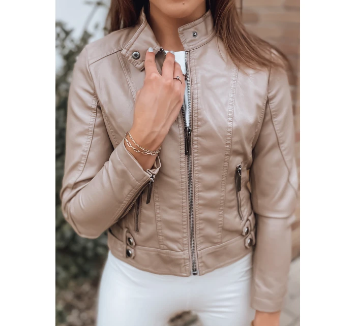 Dámská bunda beige Dstreet model 21965617 - FashionStreet Dámská bunda beige Dstreet model 21965617 - FashionStreet
