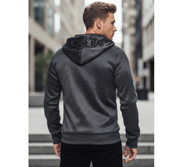 Pánská mikina s kapucí tmavě šedá Dstreet model 21982575 - FashionStreet