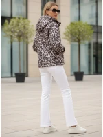 Dámska prechodná bunda v leopardej ružovej farbe FashionStreet TY5550 Dámska prechodná bunda v leopardej ružovej farbe FashionStreet TY5550