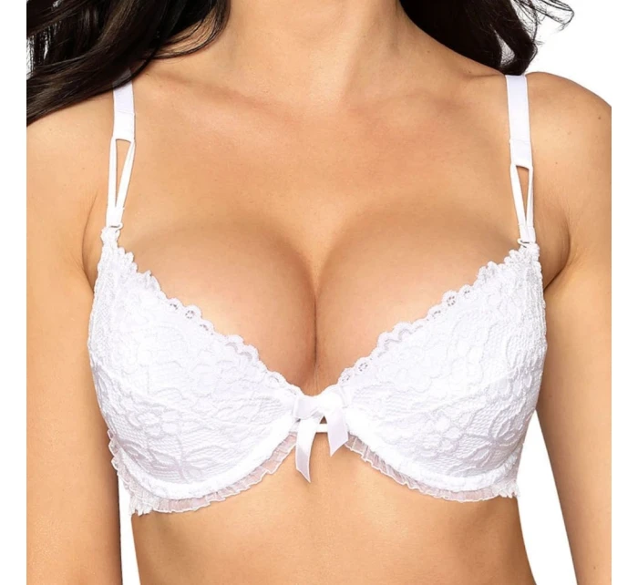 Dámska podprsenka Carmen white - PINK