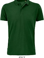 SOL'S Planet Men Pánske polo tričko z bio bavlny 25.3566 fľaškovozelená