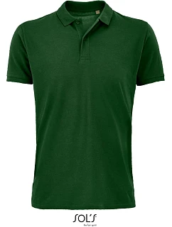 SOL'S Planet Men Pánske polo tričko z bio bavlny 25.3566 fľaškovozelená