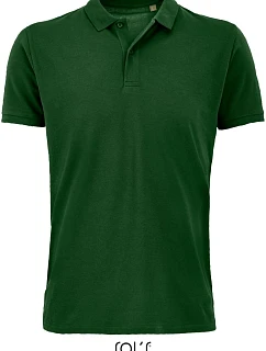 SOL'S Planet Men Pánske polo tričko z bio bavlny 25.3566 fľaškovozelená