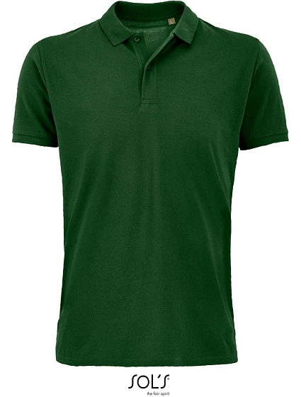 SOL'S Planet Men Pánske polo tričko z bio bavlny 25.3566 fľaškovozelená
