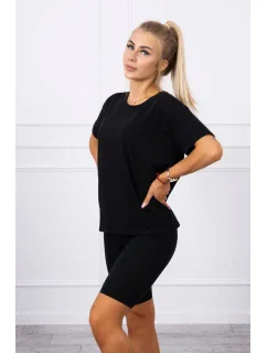 Súprava top+legíny čierna