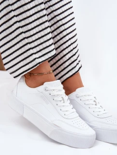 Niskie Sneakersy Z Eko Skóry Big Star RR274303 Białe