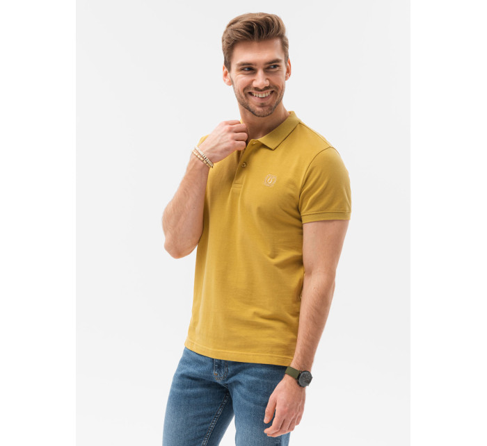 Ombre Polo tričká S1374 Žltá