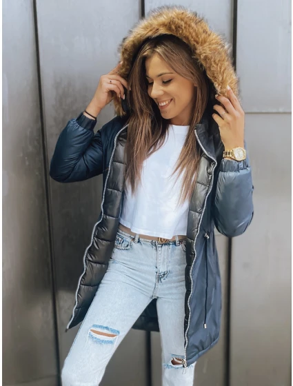 Dámská zimní bunda parka navy blue Dstreet model 21964938 - FashionStreet