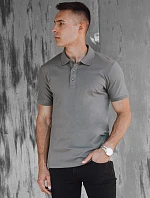 FashionStreet pánske grafitové polo tričko PX0599