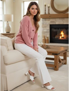 Dámský růžový svetr Dstreet model 21982758 - FashionStreet