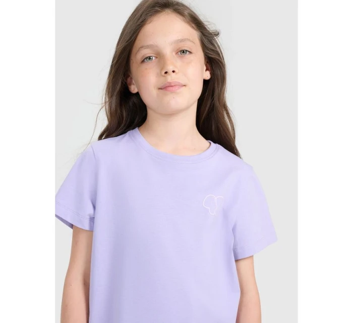 Dievčenské tričko s potlačou 4F 4FJRAW25TTSHF3199-52S