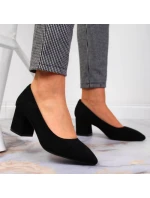 Sergio Leone W SK358A čierne lodičky na podpätku