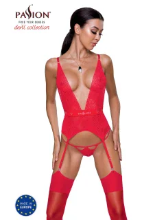 Korzet Passion Mirajane farba:červená