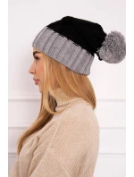 Milano fleecová čiapka K203 čierna+sivá