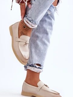 Dámské Klasické Mokasíny Bežové Cortez