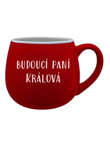 Personalizovaný keramický bacuľatý hrnček – budúca pani