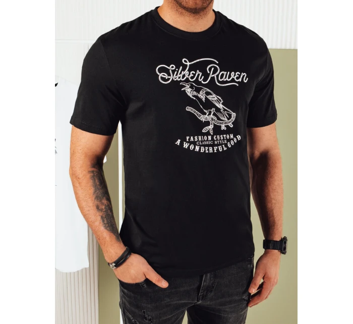 Pánské tričko s potiskem černé Dstreet model 21973563 - FashionStreet
