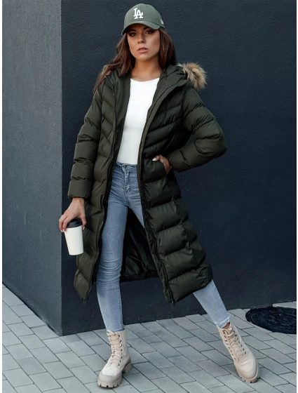 Dámský zimní kabát zelený Dstreet model 21978769 - FashionStreet