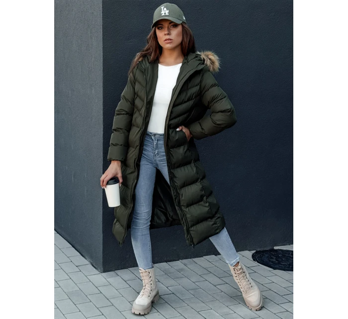 Dámský zimní kabát zelený Dstreet model 21978769 - FashionStreet