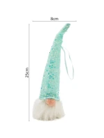 DEKORATÍVNE VIEDOL SANTA CLAUS 25CM MODRÁ