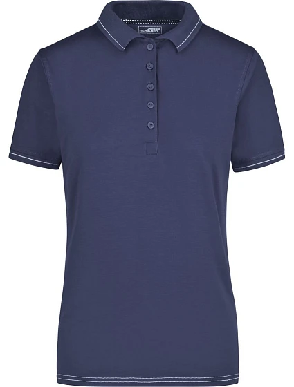 Daiber JN 568 Dámske elastické polo tričko z džerseju 02.0568 tmavomodré/biele Daiber JN 568 Dámske elastické polo tričko z džerseju 02.0568 tmavomodré/biele