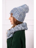 Dámská fleecová souprava tmavě šedá model 18751091 - K-Fashion Dámská fleecová souprava tmavě šedá model 18751091 - K-Fashion