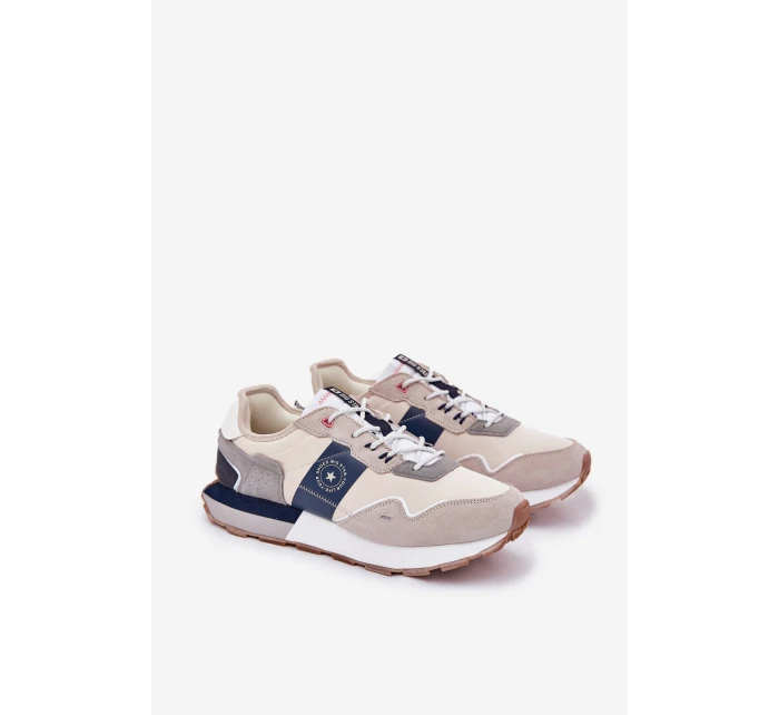 Semišové Pánské Tenisky Na Platformě Big Star model 21690845 HiPoly System Šedé - Big Star Shoes