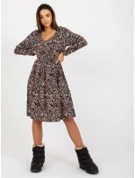 Šaty D73771M30365A čierno-béžové Šaty D73771M30365A čierno-béžové