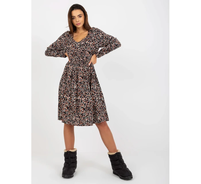 Šaty D73771M30365A čierno-béžové Šaty D73771M30365A čierno-béžové