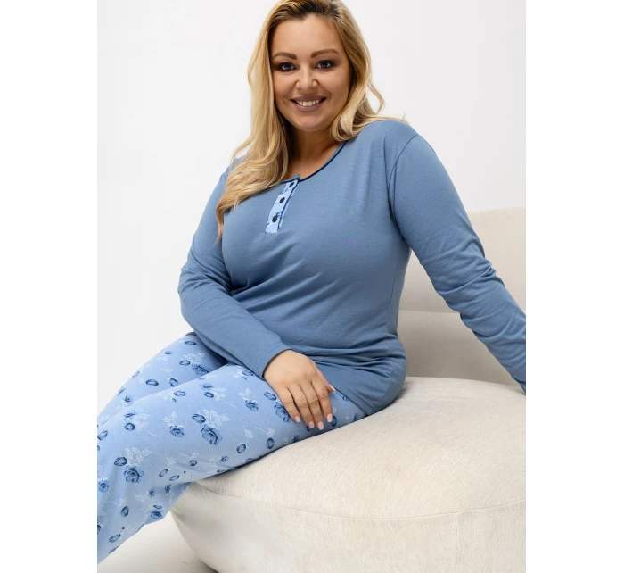 DU PI pyžamo FP 510.13 modré DU PI pyžamo FP 510.13 modré