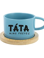 TÁTA MIMO PROVOZ – modrý hrnček Makronka 200 ml