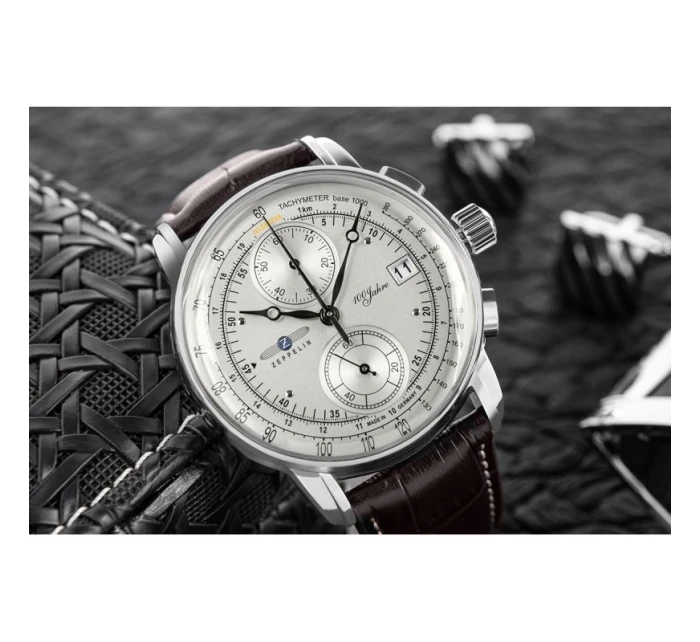 Pánske hodinky ZEPPELIN 100 Yahre Chronograph 8670-1 + BOX Pánske hodinky ZEPPELIN 100 Yahre Chronograph 8670-1 + BOX