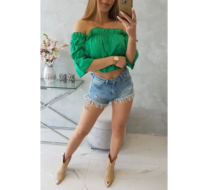 Španielska blúzka tmavo zelená Španielska blúzka tmavo zelená