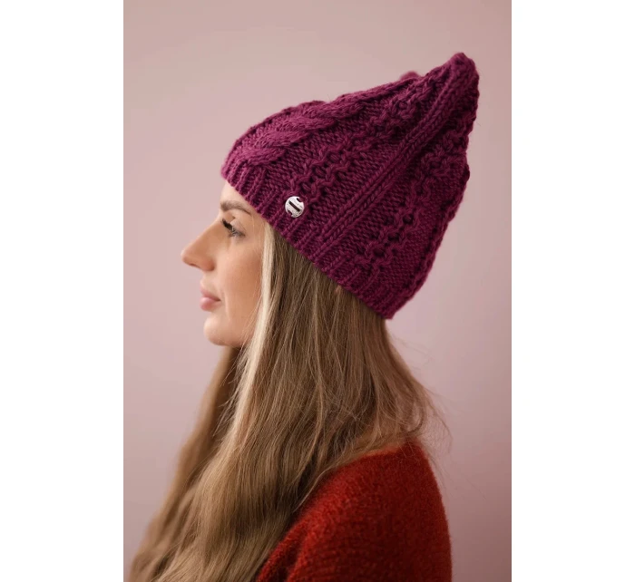 Rabbid fleecová čiapka K237 tmavo fialová